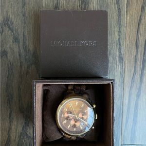 Michael Kors Tortoise shell watch - needs working battery!